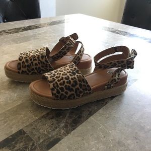 Cheetah Print Platform Espadrille